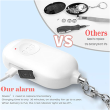 Load image into Gallery viewer, Easy &amp; Convenient Personal Alarm Keychain ($14.99 ea) &amp; Free Shipping.  Protect you and your loved ones!
