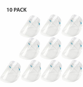 10 Pack- Face Shield with Glass Frame  ($2.49/Pack) & FREE Shipping