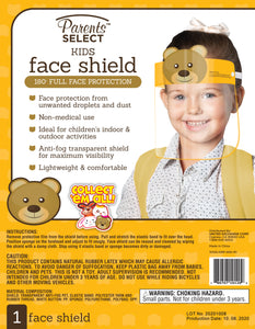 4 Pack - Kids Face Shield with Sponge ($2.99/Pack) & Free Shipping