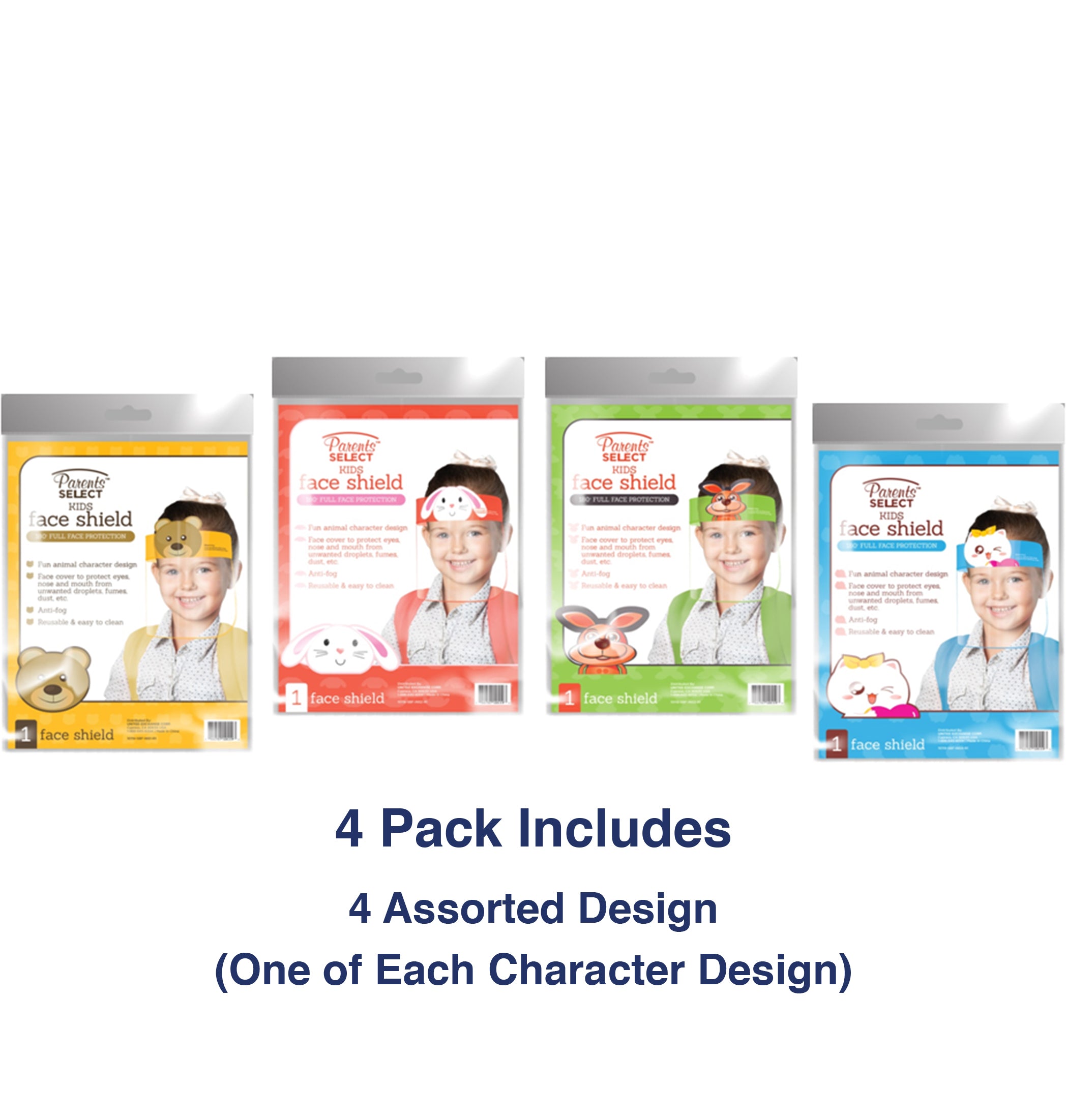 Kids Fleece Face Shields® 10 Pack