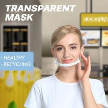 Load image into Gallery viewer, 10 Pack- Transparent Mouth Mask ($1.99/ Pack) &amp; FREE Shipping
